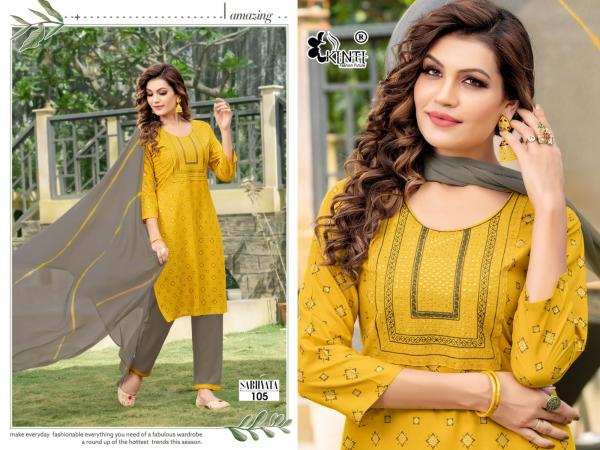 Kinti Sabhyata Rayon Regular Kurti With Bottom Dupatta Collection